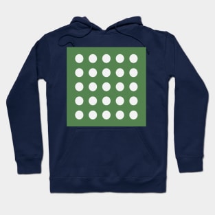 White Dots on Tavern Green Hoodie